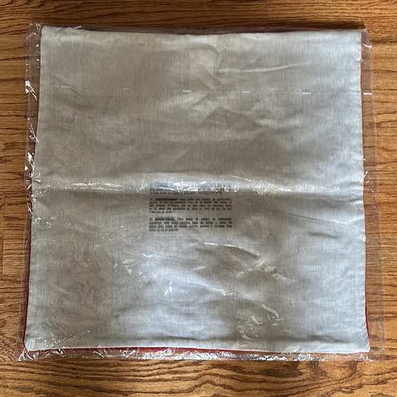 Crate & Barrel Faux Mohair 20x20 Pillow Cover Persimmons - Picture 6 of 6